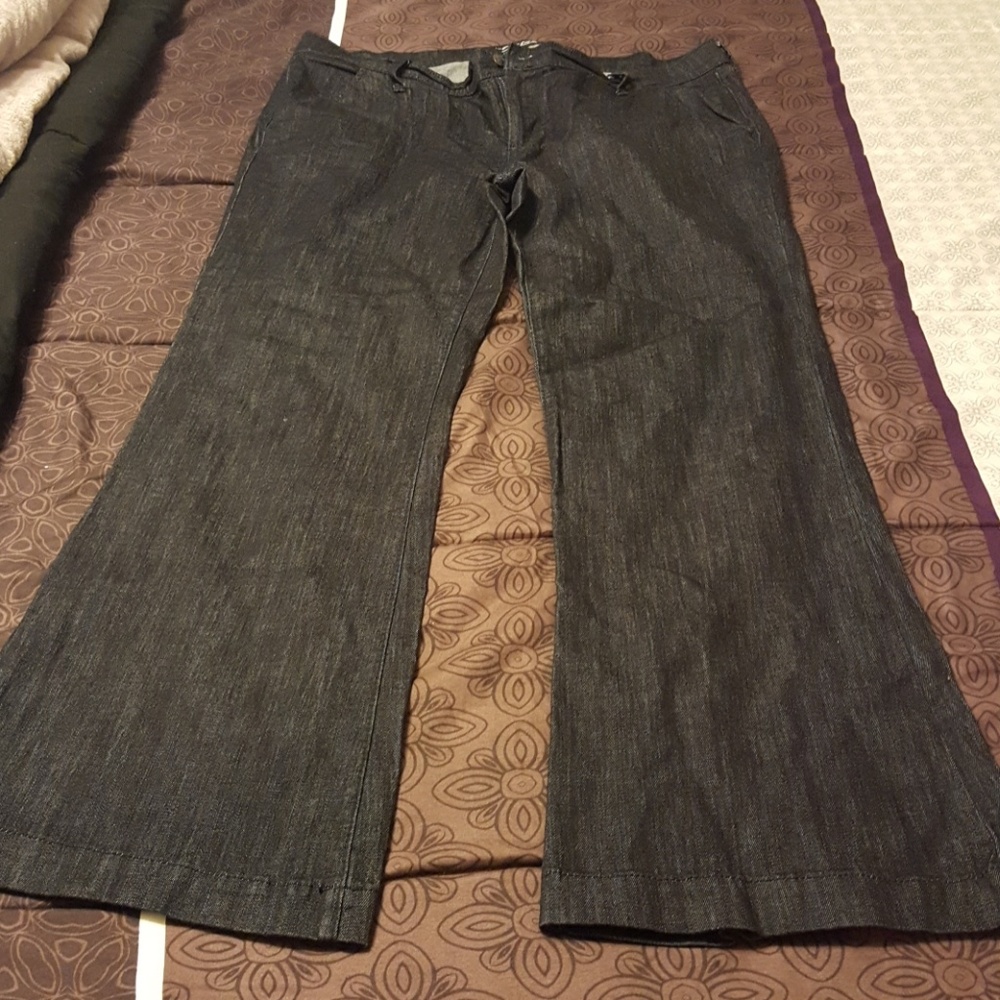 Old Navy Flirt wide leg dark blue jeans